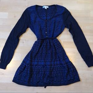 Motherhood maternity blue print dress tunic